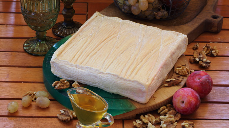 Taleggio cheese with fruit