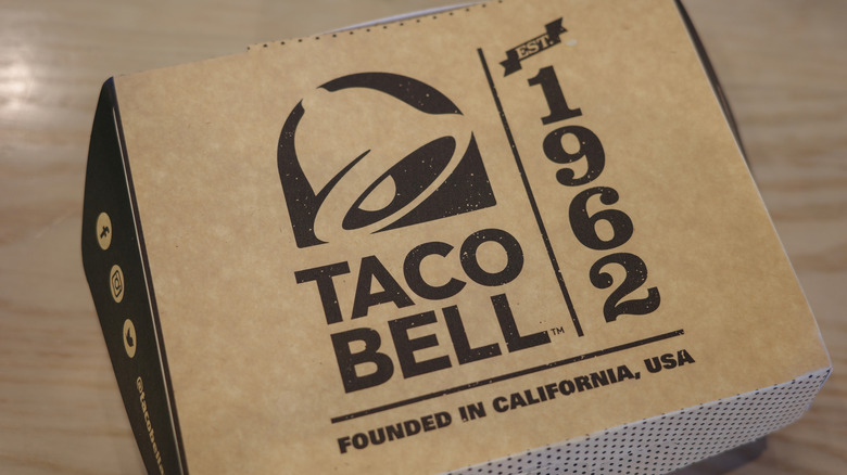 A Taco Bell box on a tabletop